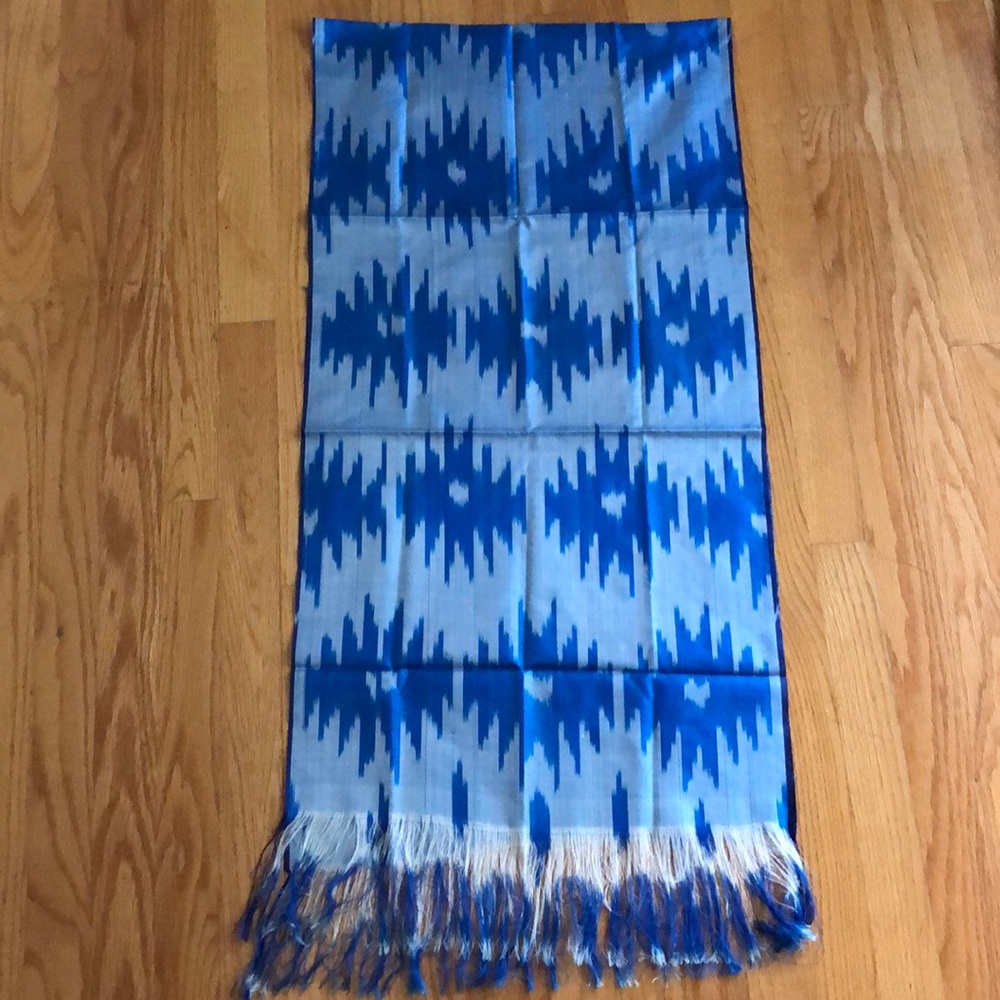 Boho Handmade Silk Ikat Scarf